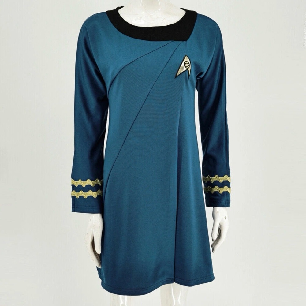 Star Trek The Original Series Blue Starfleet Uniform Dress